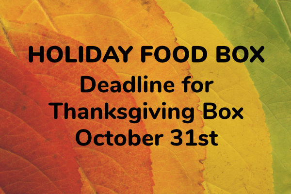 holiday food box donation image